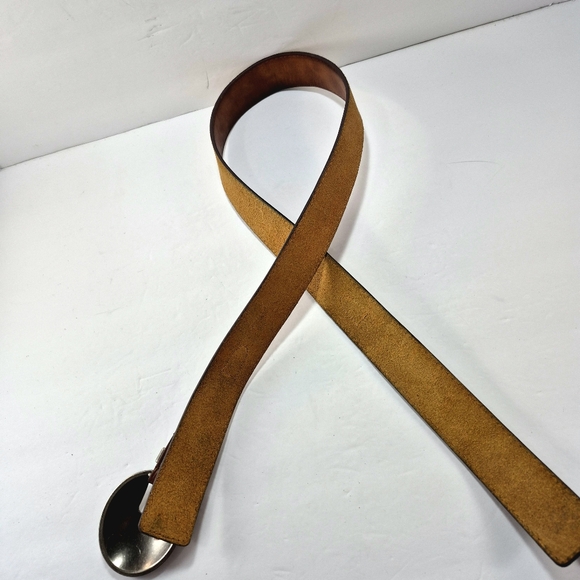 Vintage Brown Leather Western Concho Belt 1870 Large - Picture 9 of 9